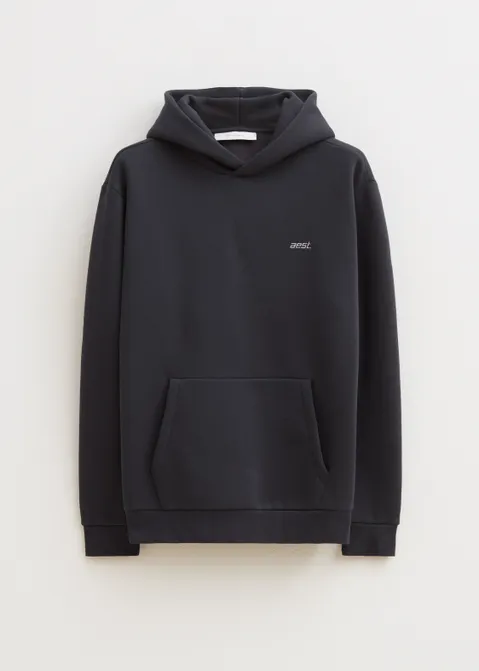 Hoodie met merk print grijs (GRS.CHA)