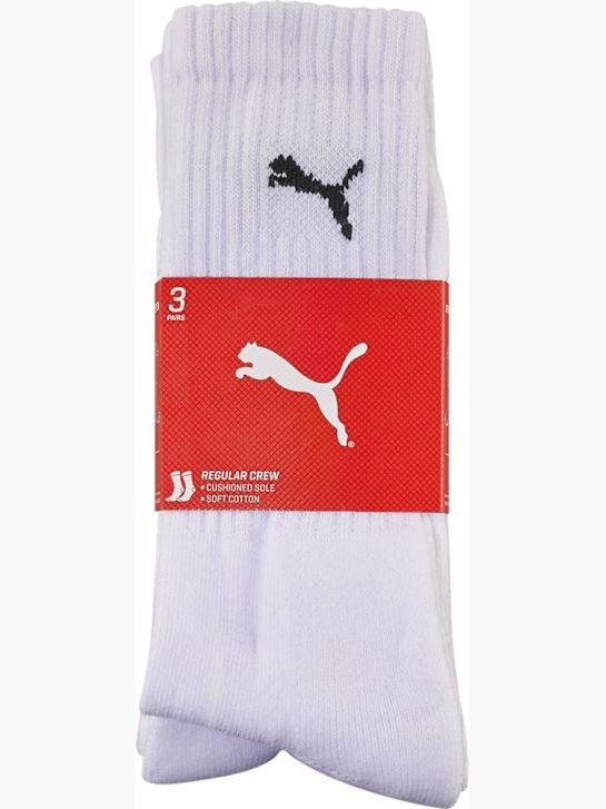PUMA 3 Pack Socken Weiss