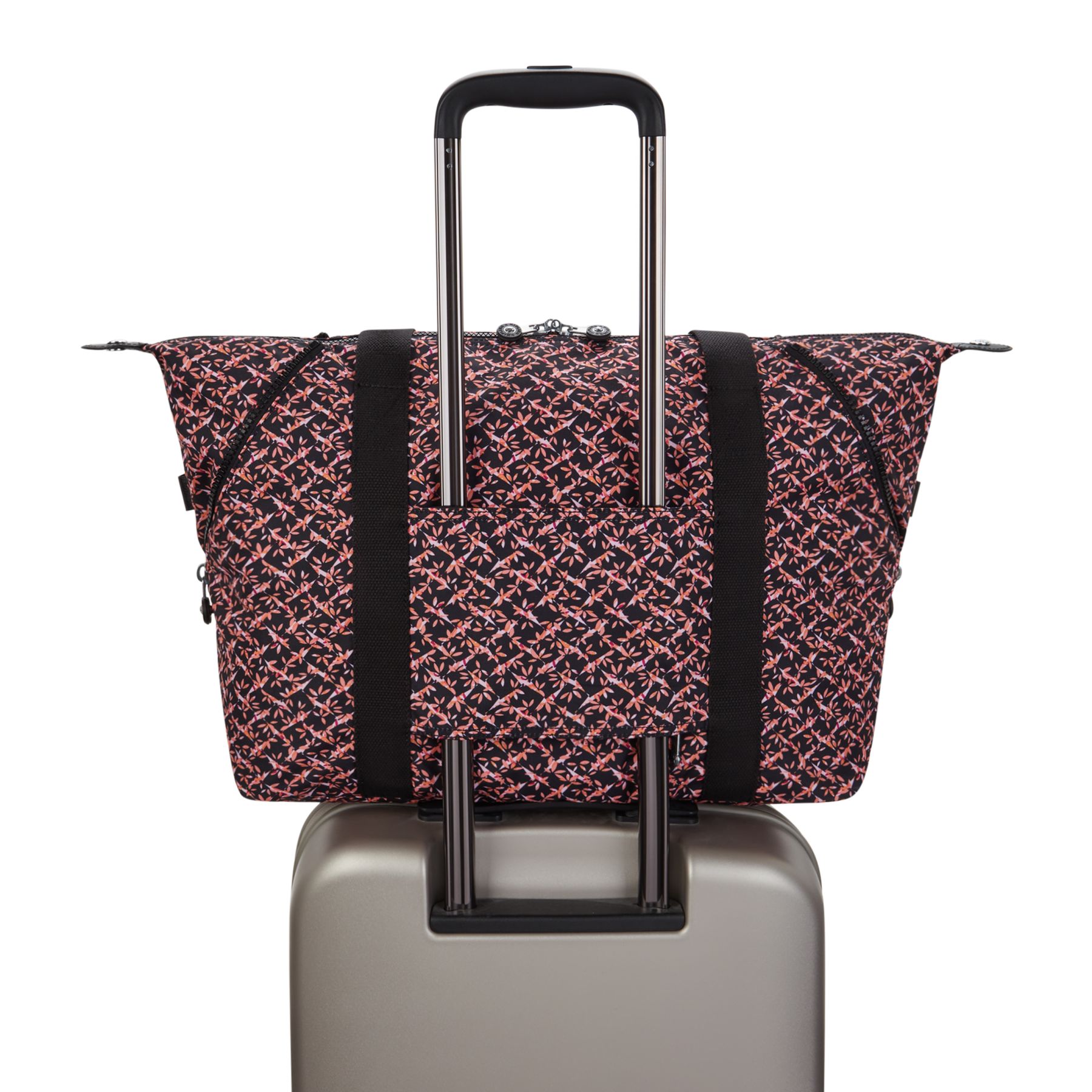 ART M Sac fourre-tout multi-usage taille moyenne avec manchon pour valise - Dancing Bouquet