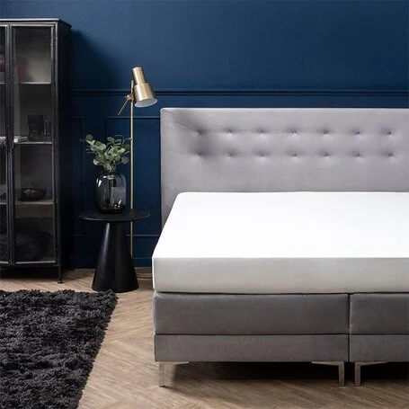 Hoeslaken Luxe Stretch - Zilvergrijs - 140/160 x 200/210