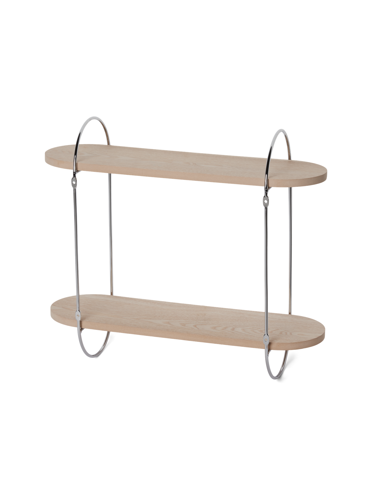 Væghylde | MDF/askefinér/jern. 45 x 16 x 39,4 cm. | Silver Grey