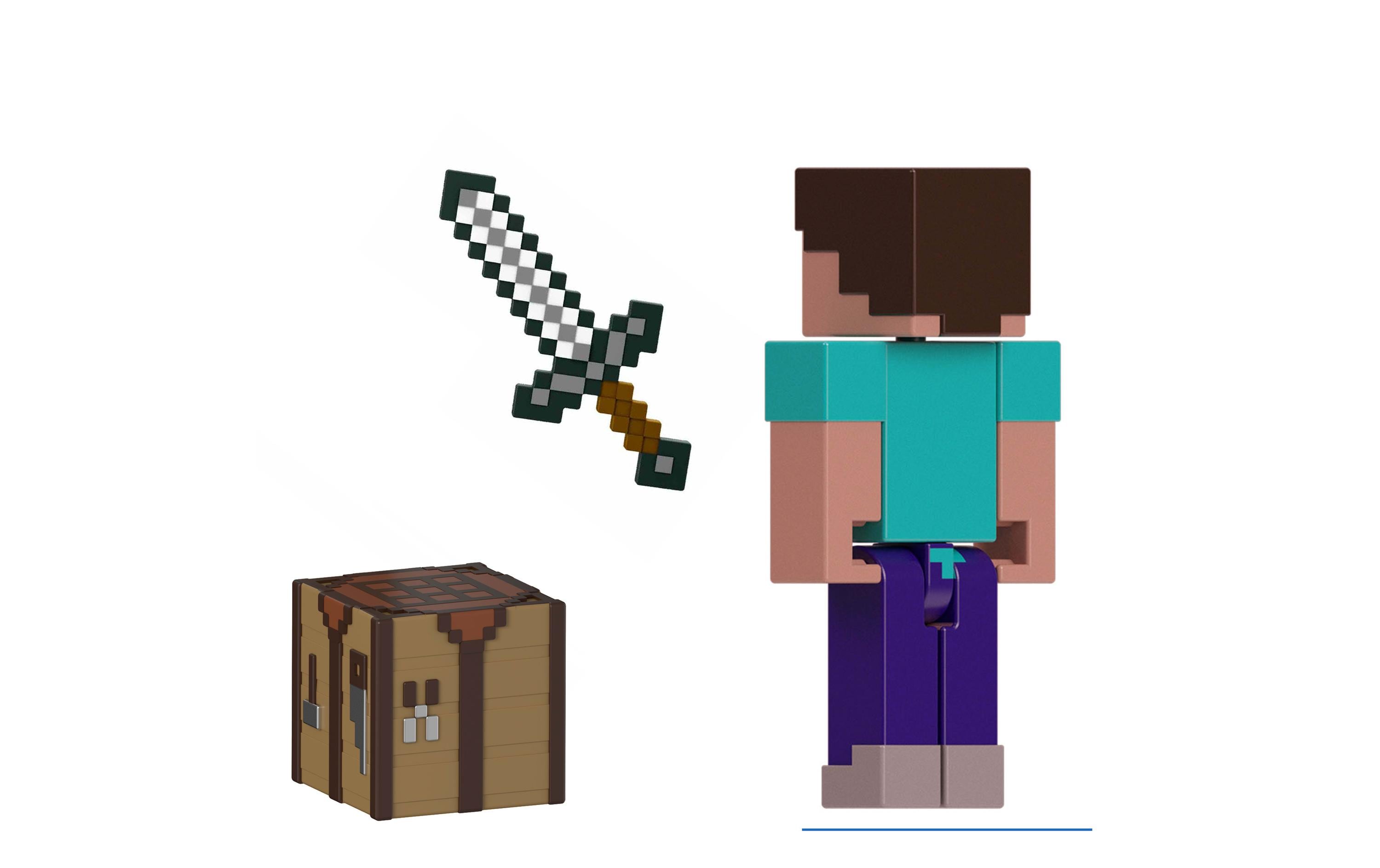 Minecraft Actionfigur mit pixeligem DesignMinecraft Kinderspielzeugfigur