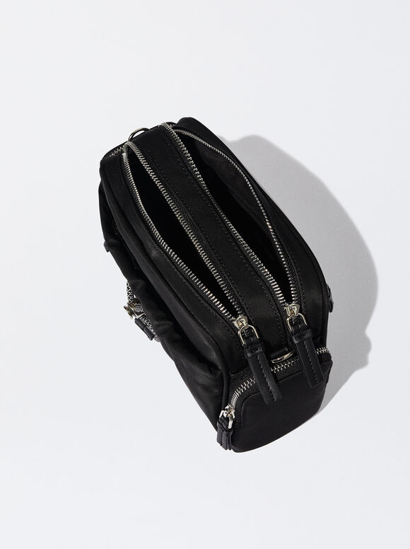 Bolsa Badolera Efecto Nylon - Preto