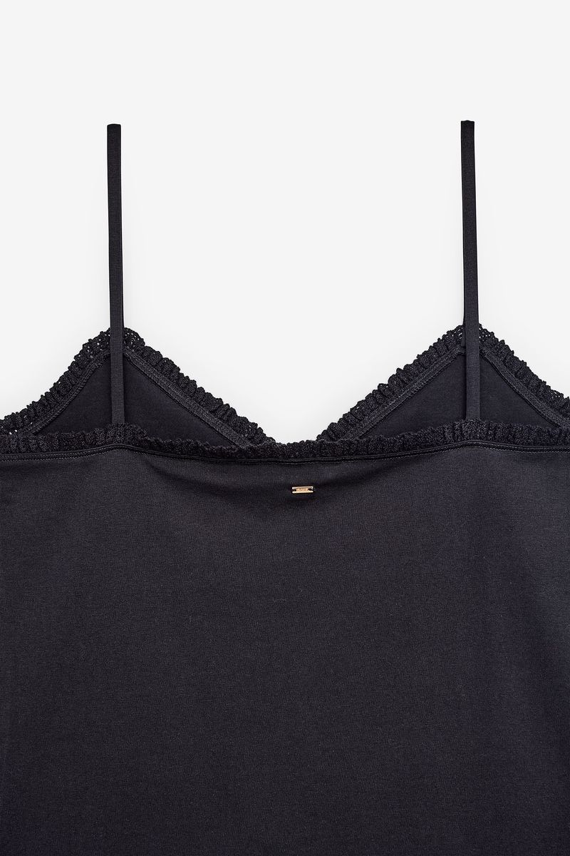 TOP DE ALÇAS FINAS COM RENDA