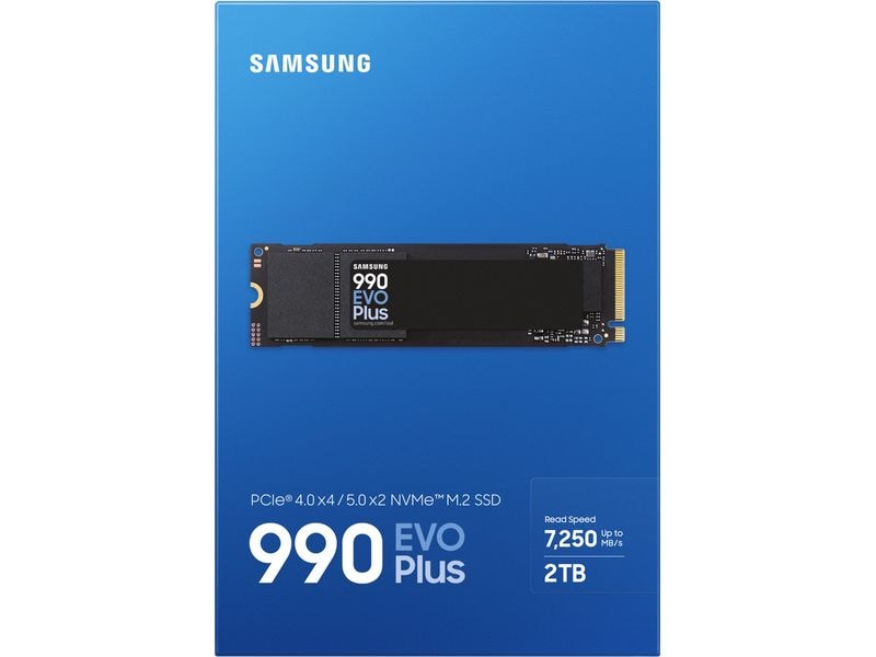 Samsung SSD 990 EVO Plus NVMe M.2 2280 NVMe 2000 GB M.2 2280-Solid State Drive mit 2000 GB