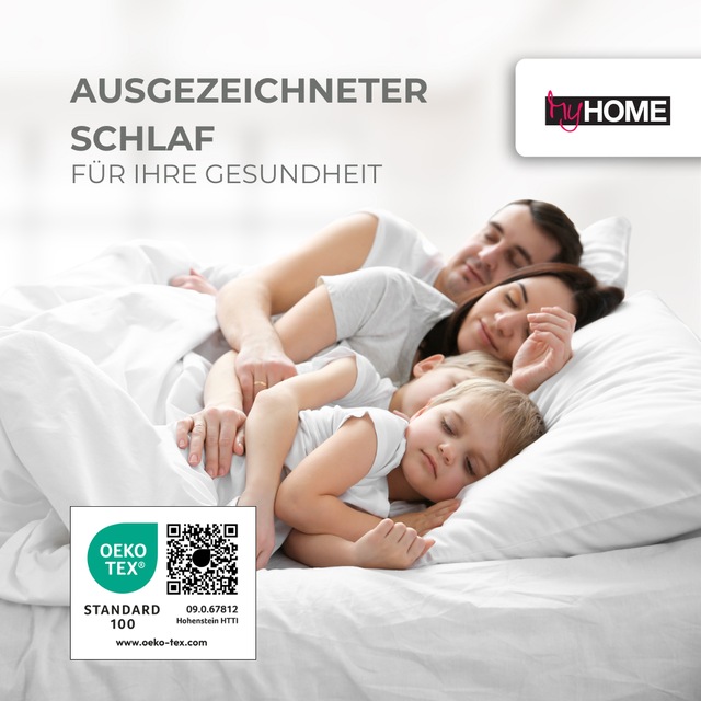 my home Microfaserbettdecke »Baca, Bettdecke 135x200 cm, 155x220 cm und weitere Grössen« leicht Füllung aushochwertiger6D-Hohlfaser Bezug Polyester 1 Stk. tlg. Bettdecken, Sommer, Winter, 4-Jahreszeiten, Decke