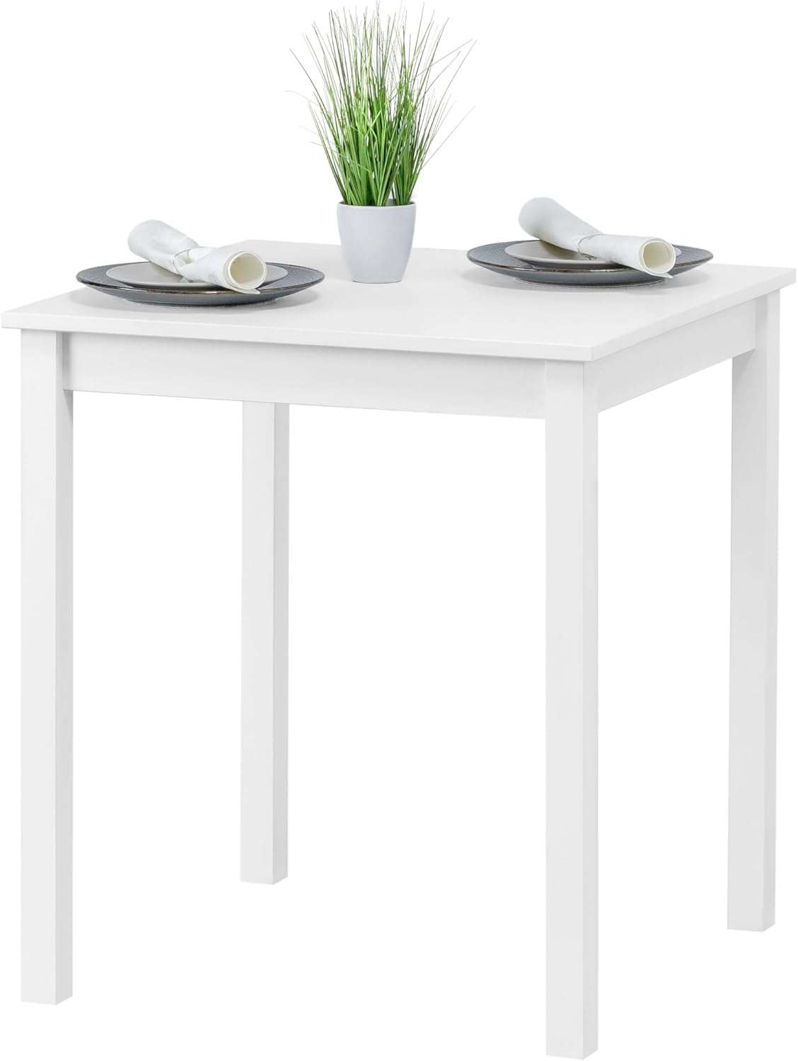 Skandinavisch Holz Tisch 68x68 Esstisch Küchentisch Schreibtisch Esszimmertisch Desk Homeoffice Kinderzimmertisch Esszimmertische Esstische Wohnzimmertisch Arbeitszimmertisch Klein Weiß