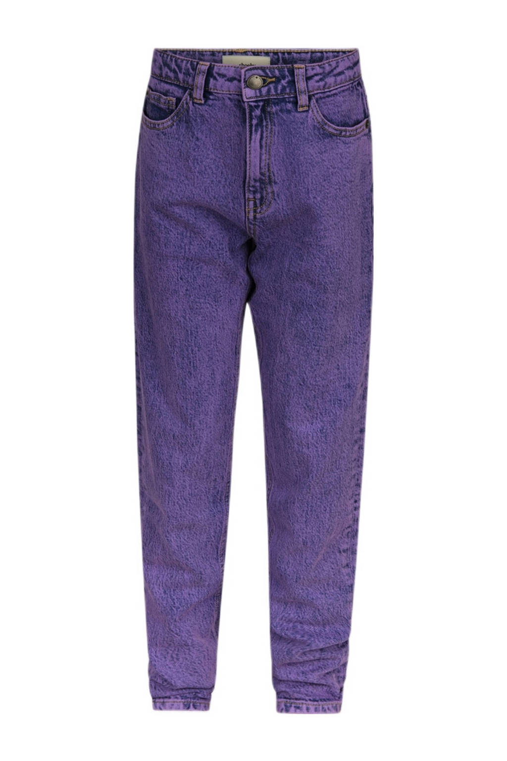 Shoeby high waist tapered fit jeans paars