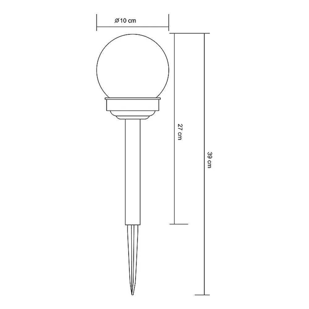 SOLCELLELAMPE GLOBO GLOBE BAKKESPOT