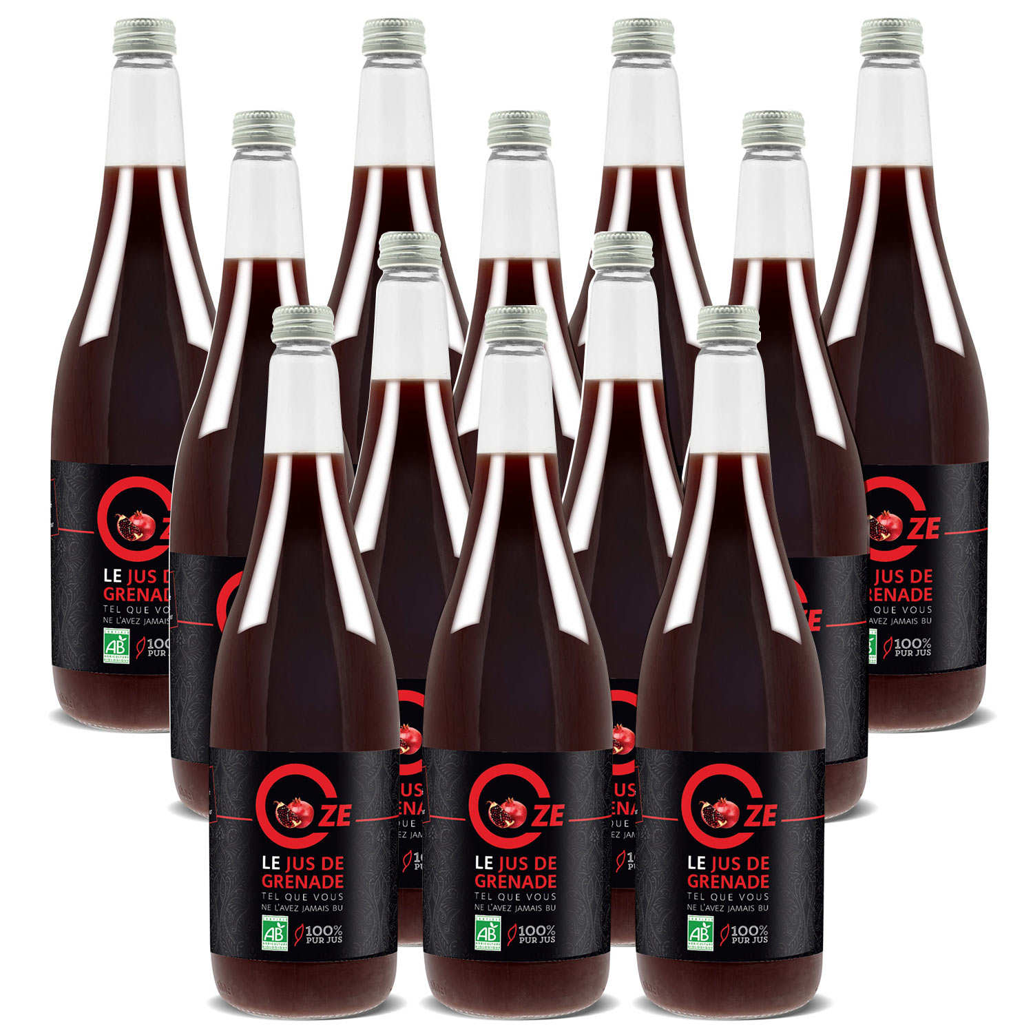 Pur jus de grenade bio Oze offre promo 12 x 1L