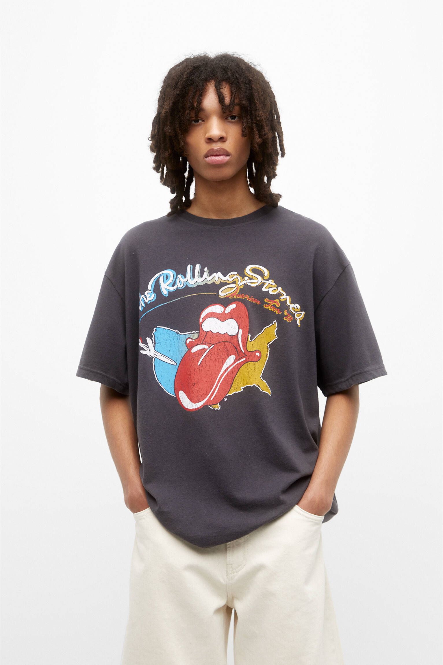CAMISETA THE ROLLING STONES 1978 - PRETA