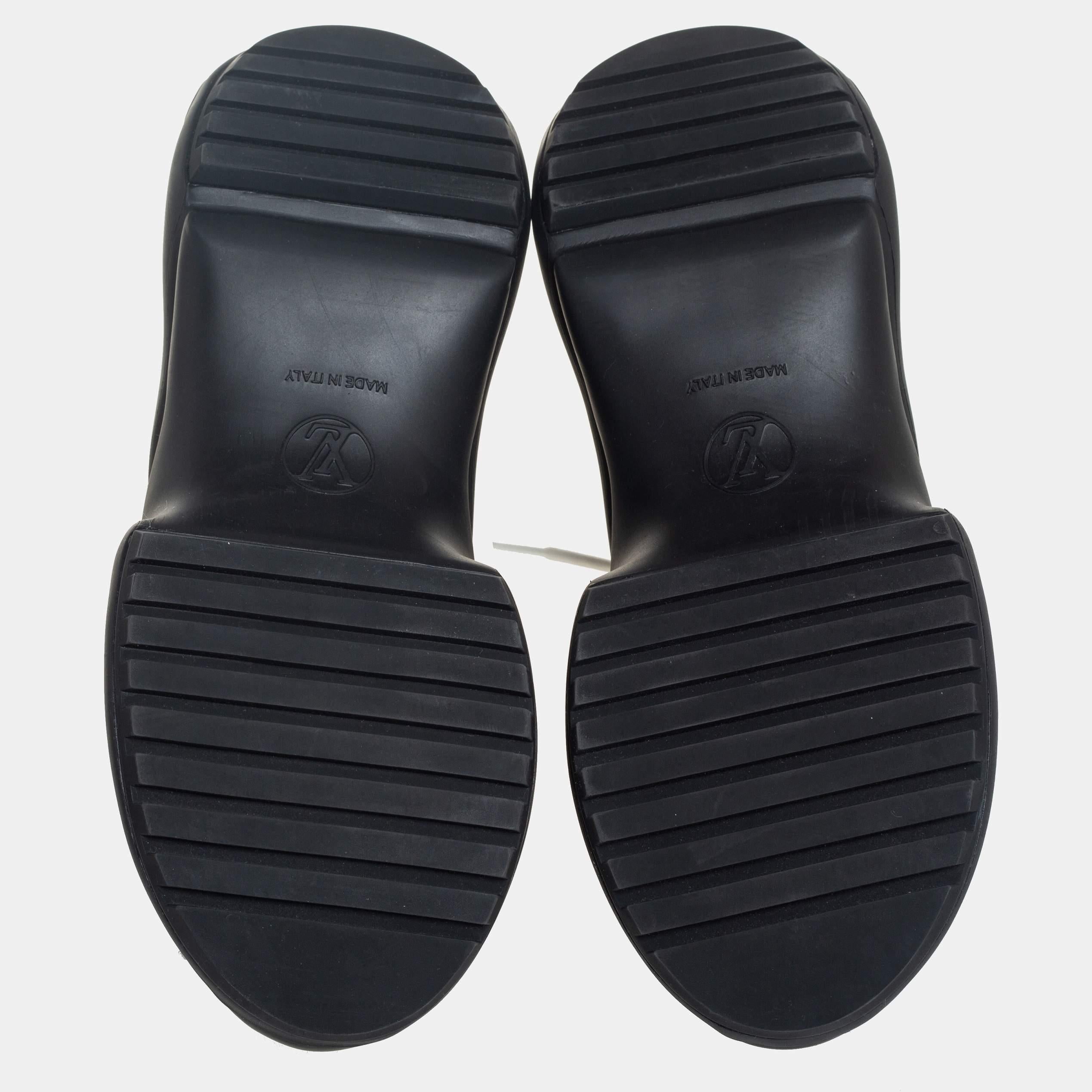 Louis Vuitton Black/White Neoprene and Leather Archlight Sneakers