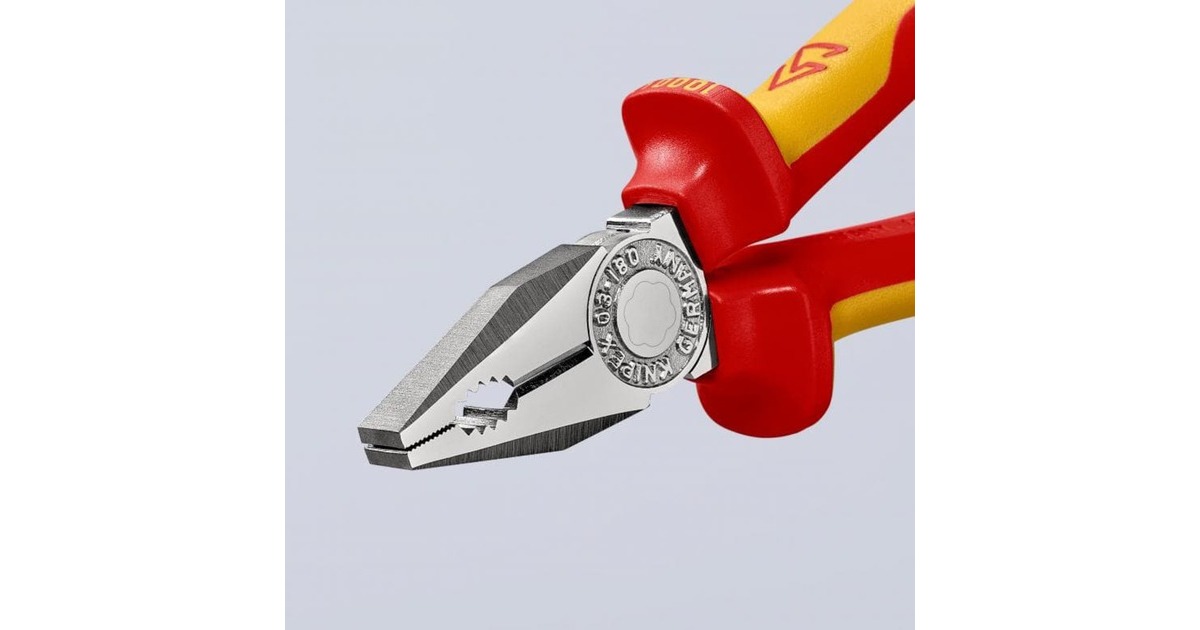 KNIPEXKombitang 03 06 160 combinatietang  (Rood/geel, 160 mm)