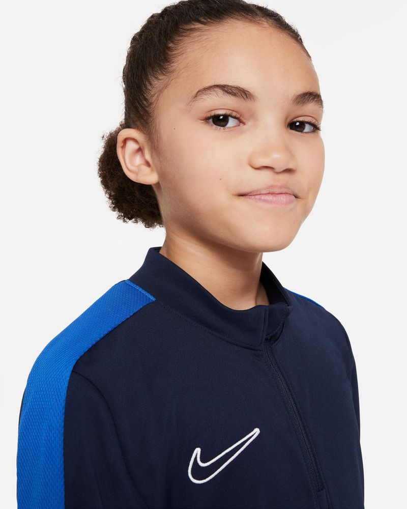 Haut d'entrainement 1/4 Zip Nike Academy 23 Bleu Marine & Bleu Royal pour enfant