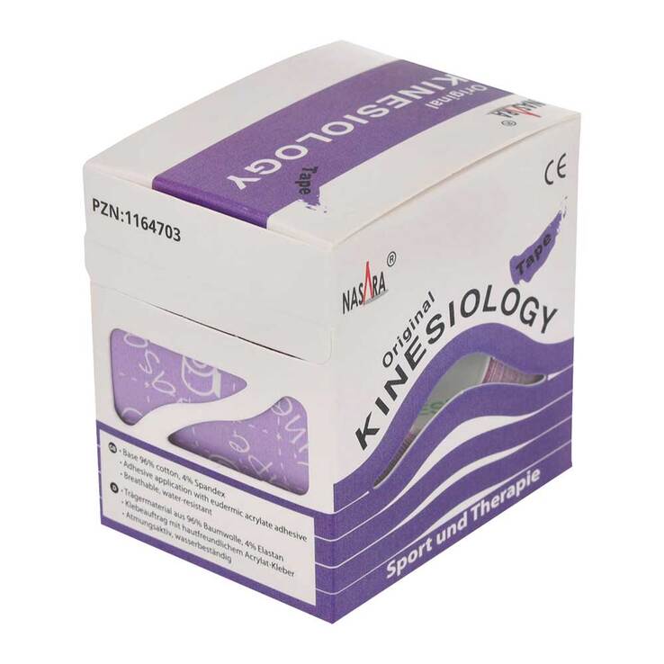 Kinesiotape Nasara 5cmx5m lila, 1 St