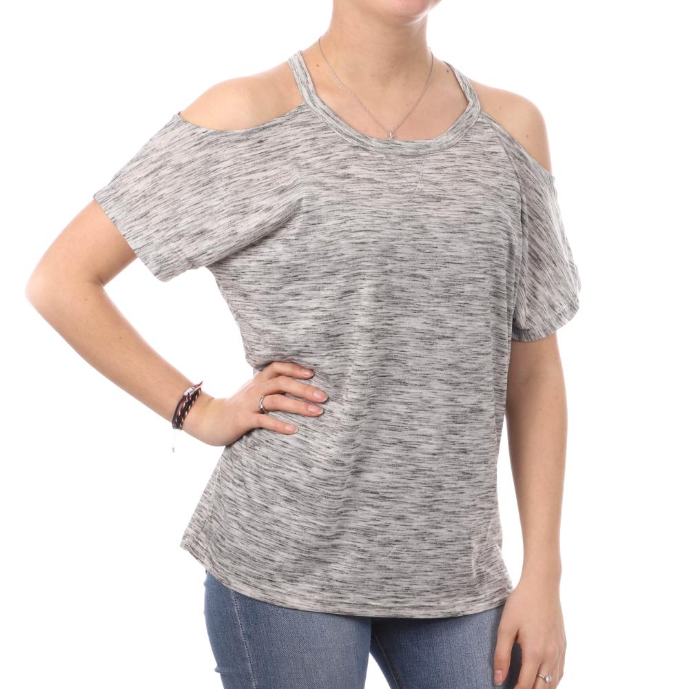 Teddy Smith T-shirt Gris Femme Teddy Smith Tryno