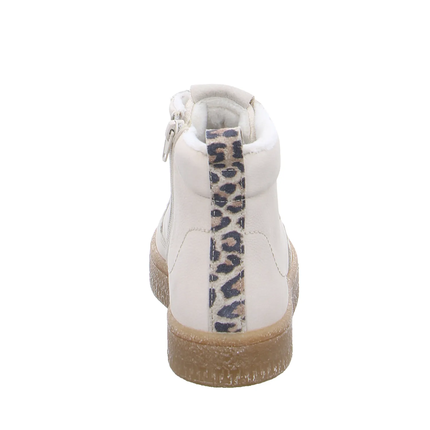TAMARIS Mid Cut Sneaker Beige Leder