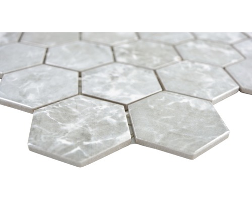 Keramisch mozaïek HX Curio MG Hexagon 32,5x28,1 cm Grijs