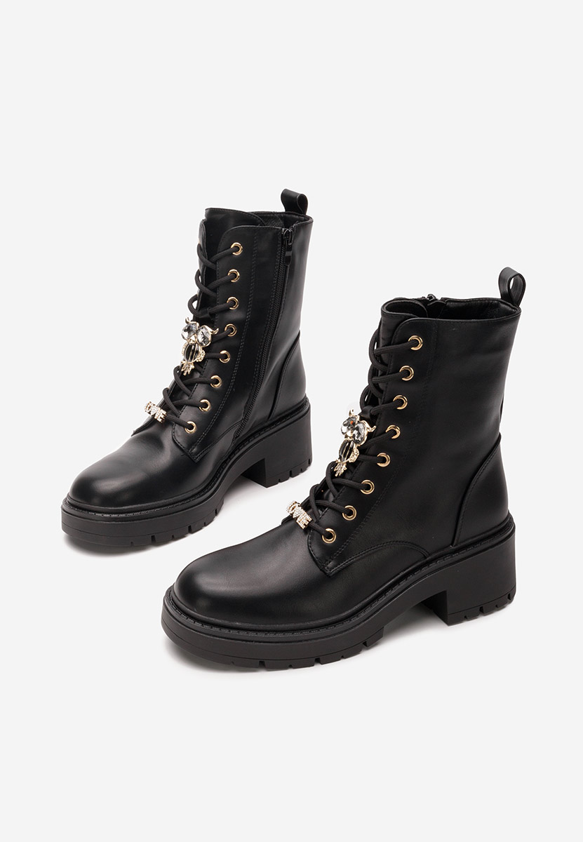 Bottines rangers femme noirs Owlove