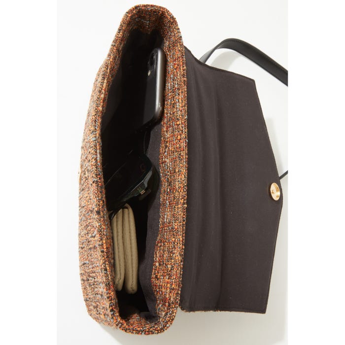 Veritas-Schoudertas vierkant tweed