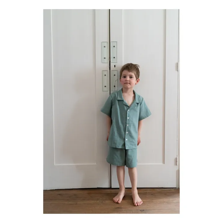 Risu Risu Pyjashort Rieur Coton Bio | Vert