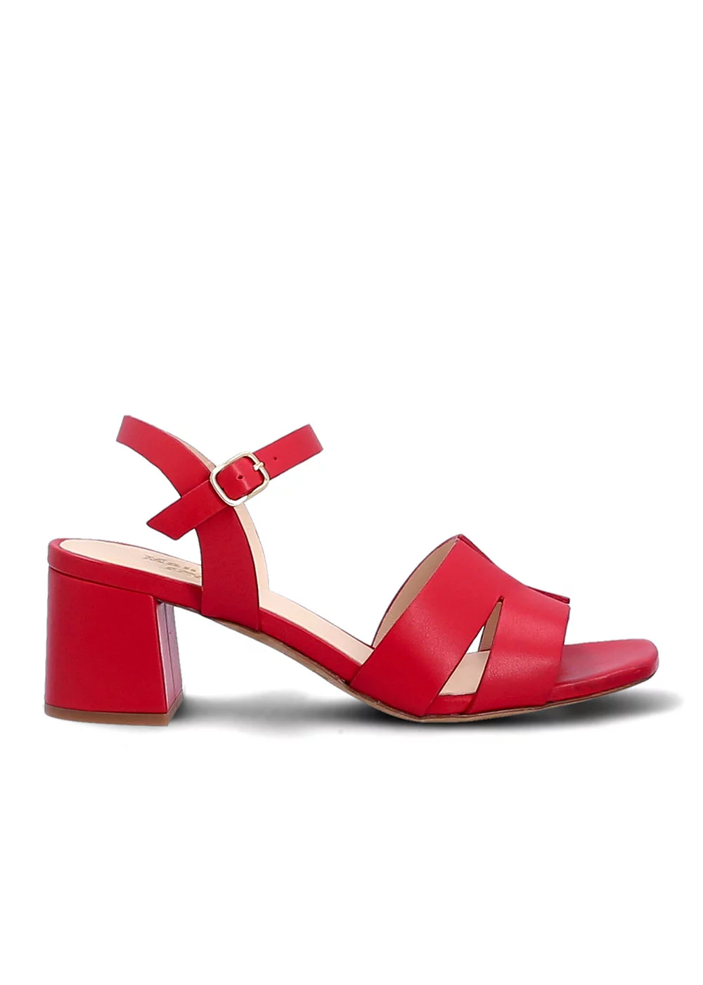 SANDALE BARNSLEY CUIR ROUGE