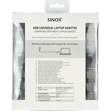 Sinox Uni Pc Power Adaptor90w