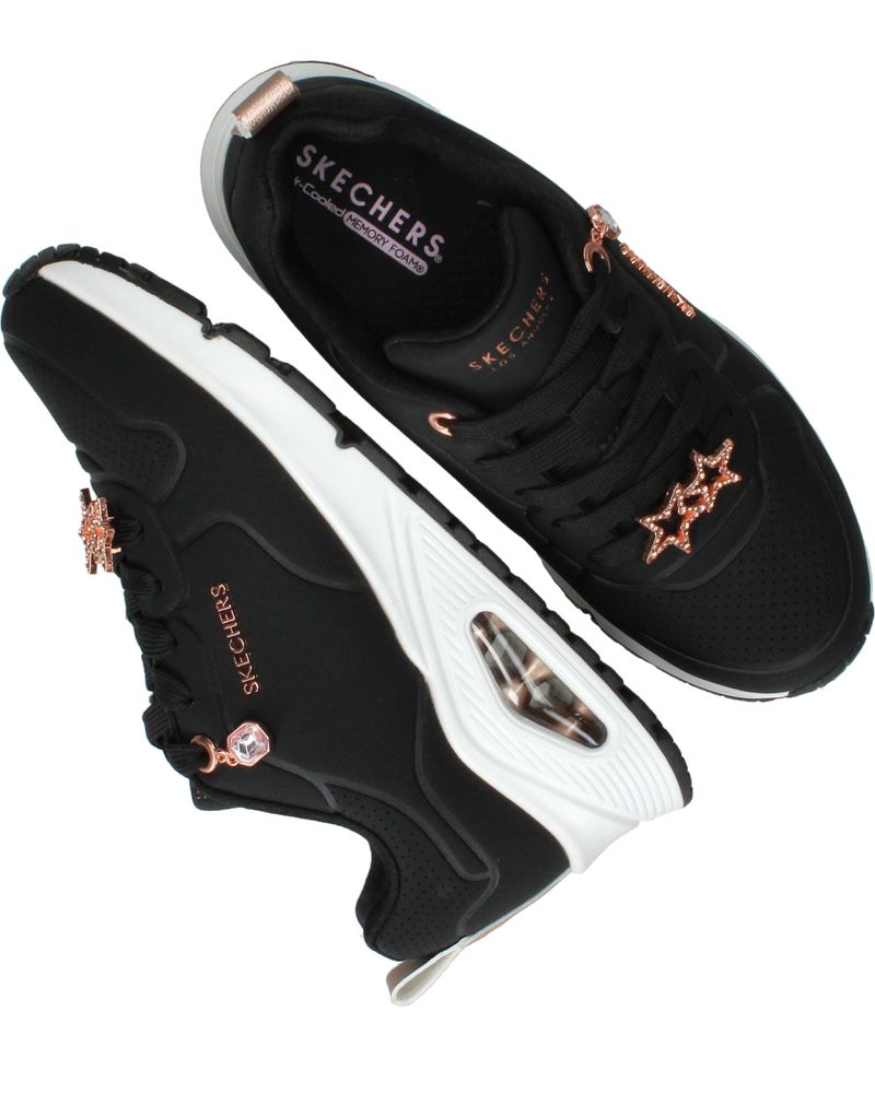 Skechers Uno Gen 1 Trendy Jewels Sneakers Zwart Meisjes