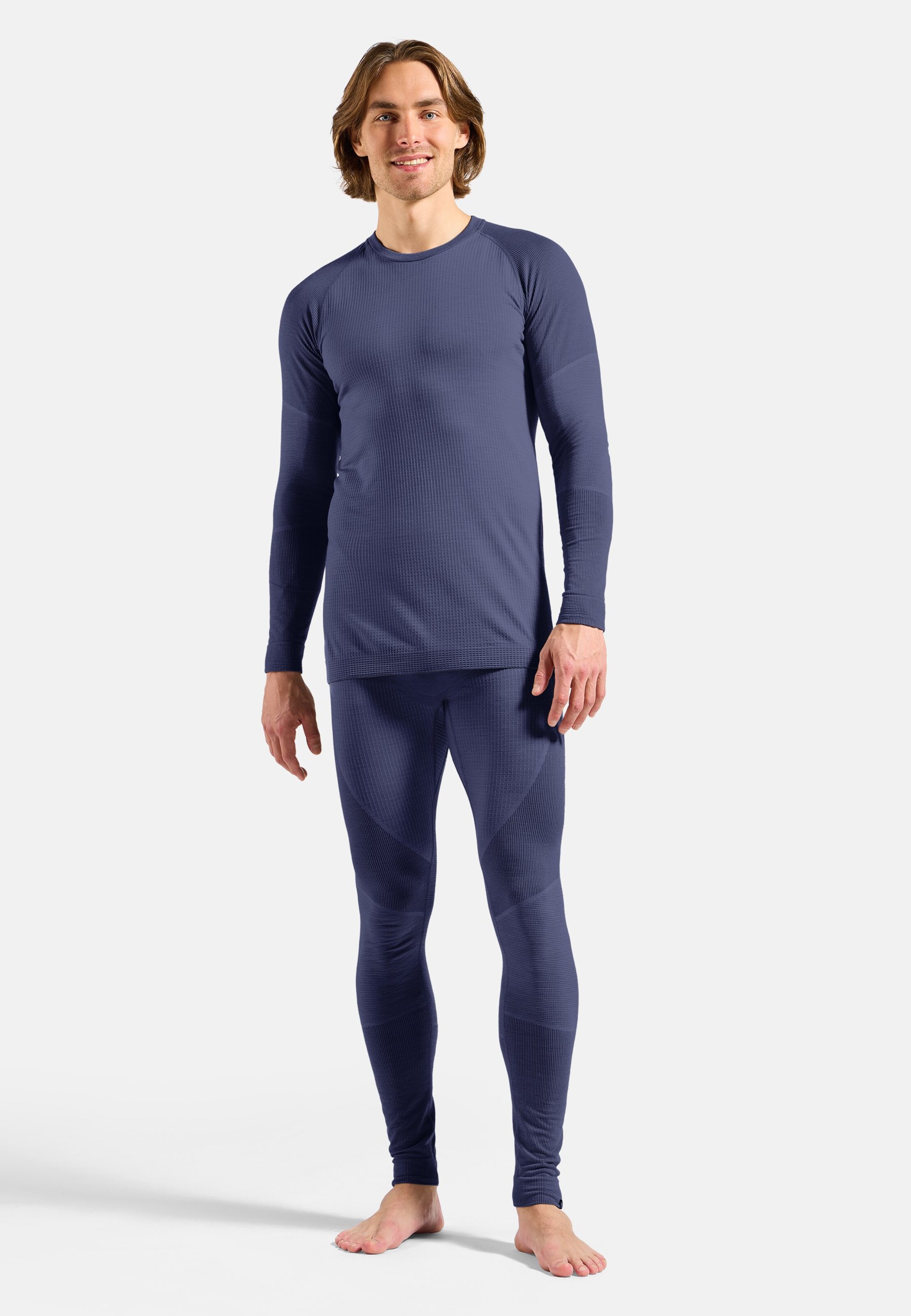 Lange Seamless Performance Wool Funktionstights in Skipper Blue