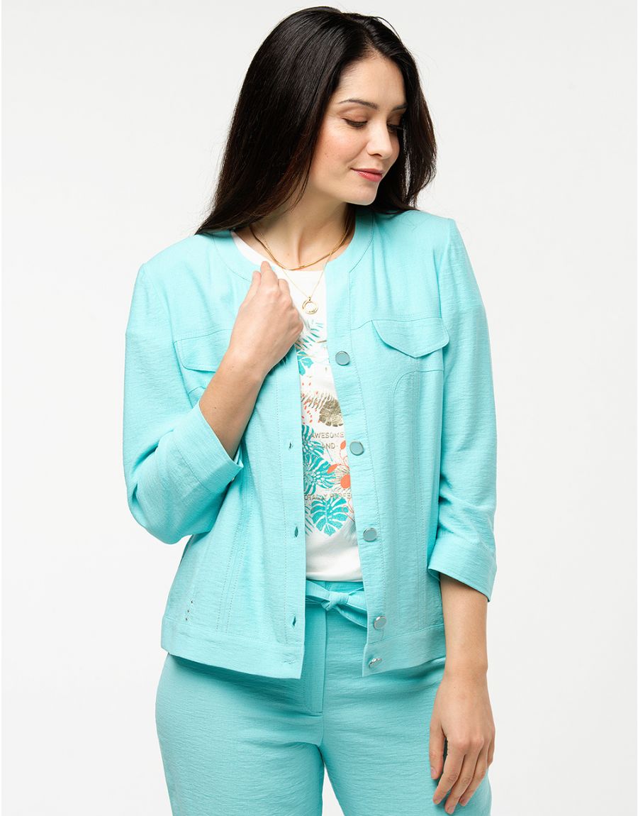 Veste chic turquoise