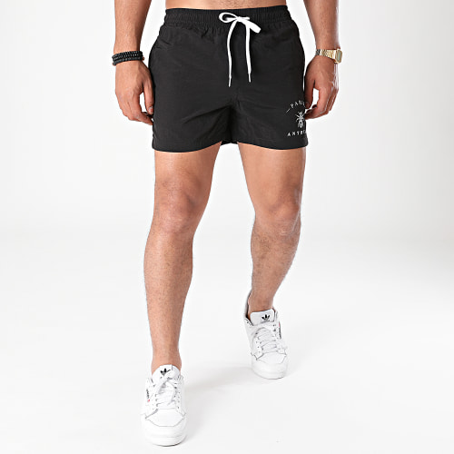 Short De Bain Logo Noir