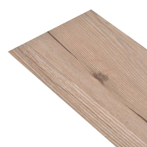 vidaXL Selvklebende gulvplanker PVC 5,02 m² 2 mm brun eik