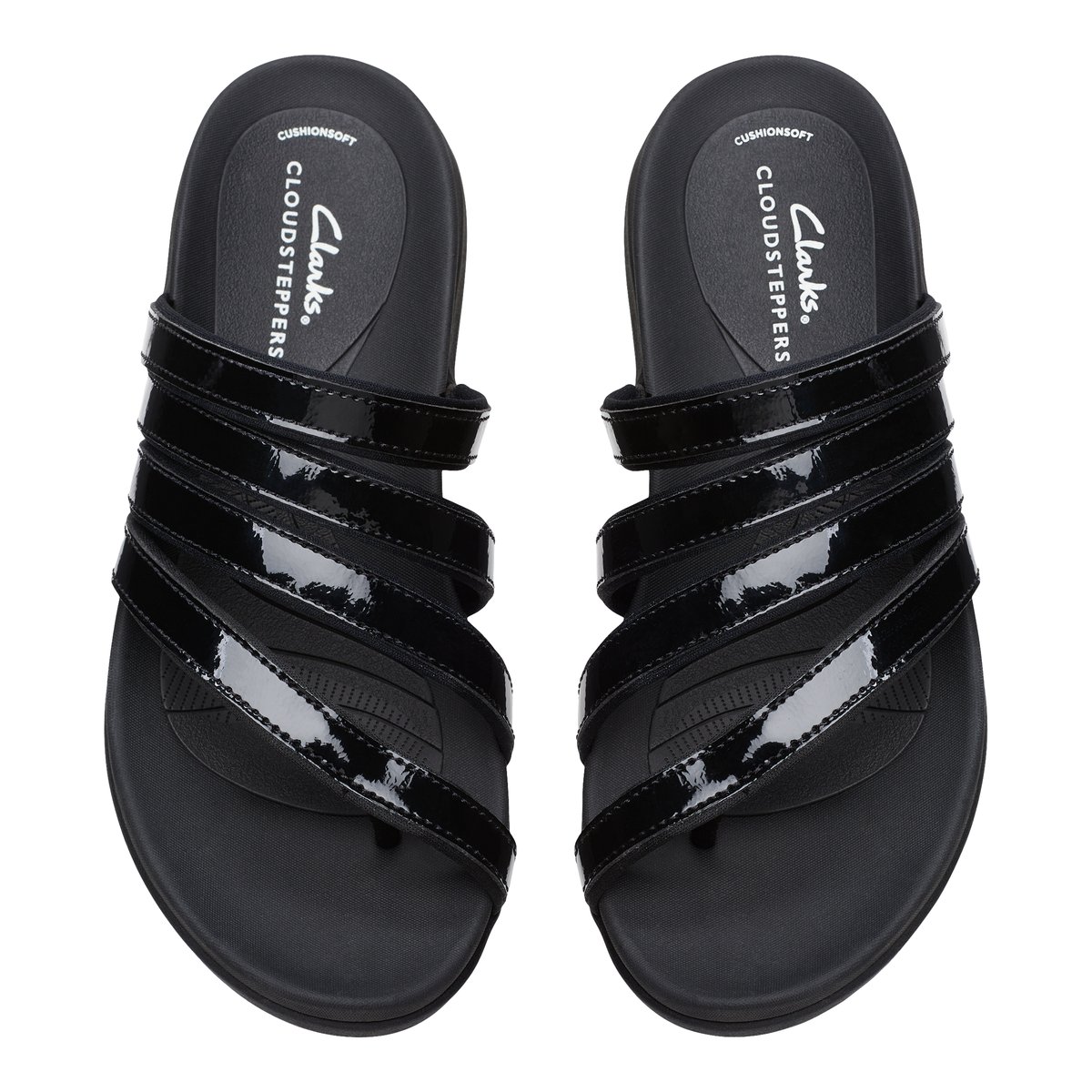 CLARKS-Glide_h_iris-Sandale athlétique - Talon plat - Noir