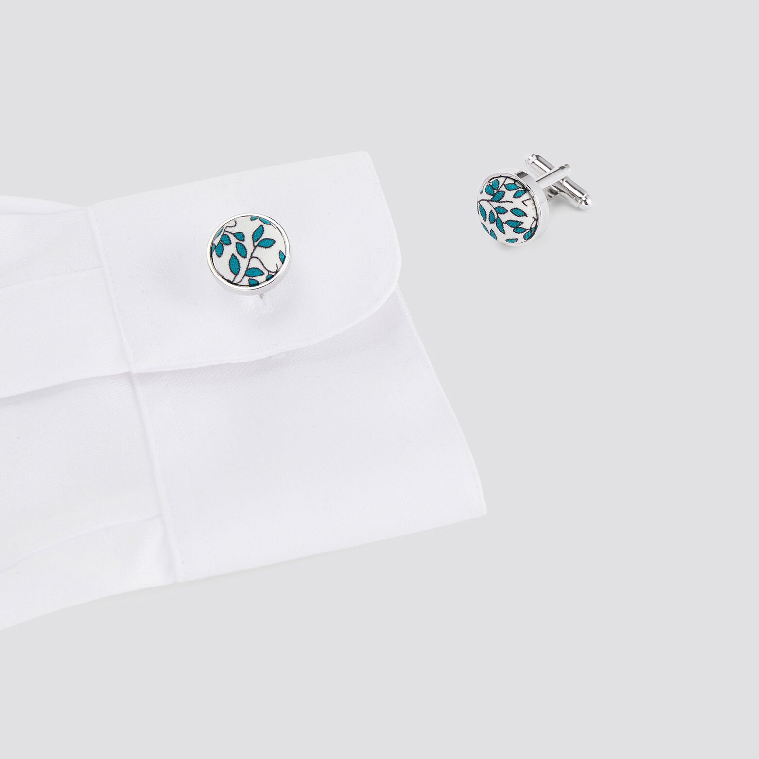 Boutons de manchette Bleu clair