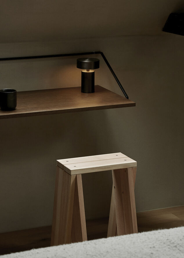 Audo Copenhagen Column Portable Table Lamp Bonze