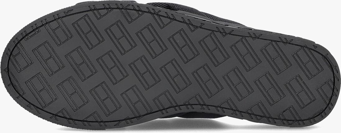 TOMMY JEANS zwarte tommy jeans slippers tommy jeans lettering flatform