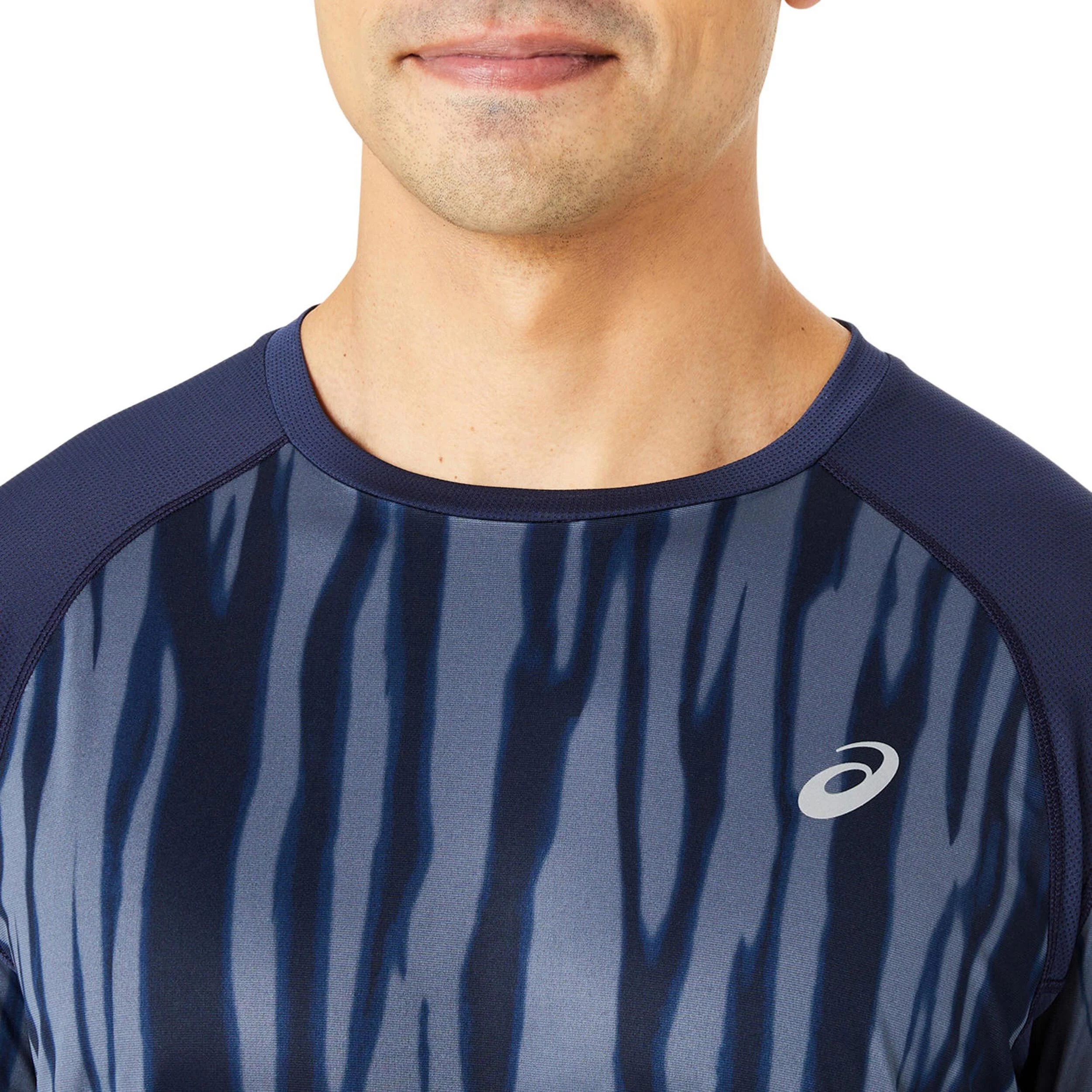 ASICS Seamless Maillot De Course Hommes - Bleu Foncé
