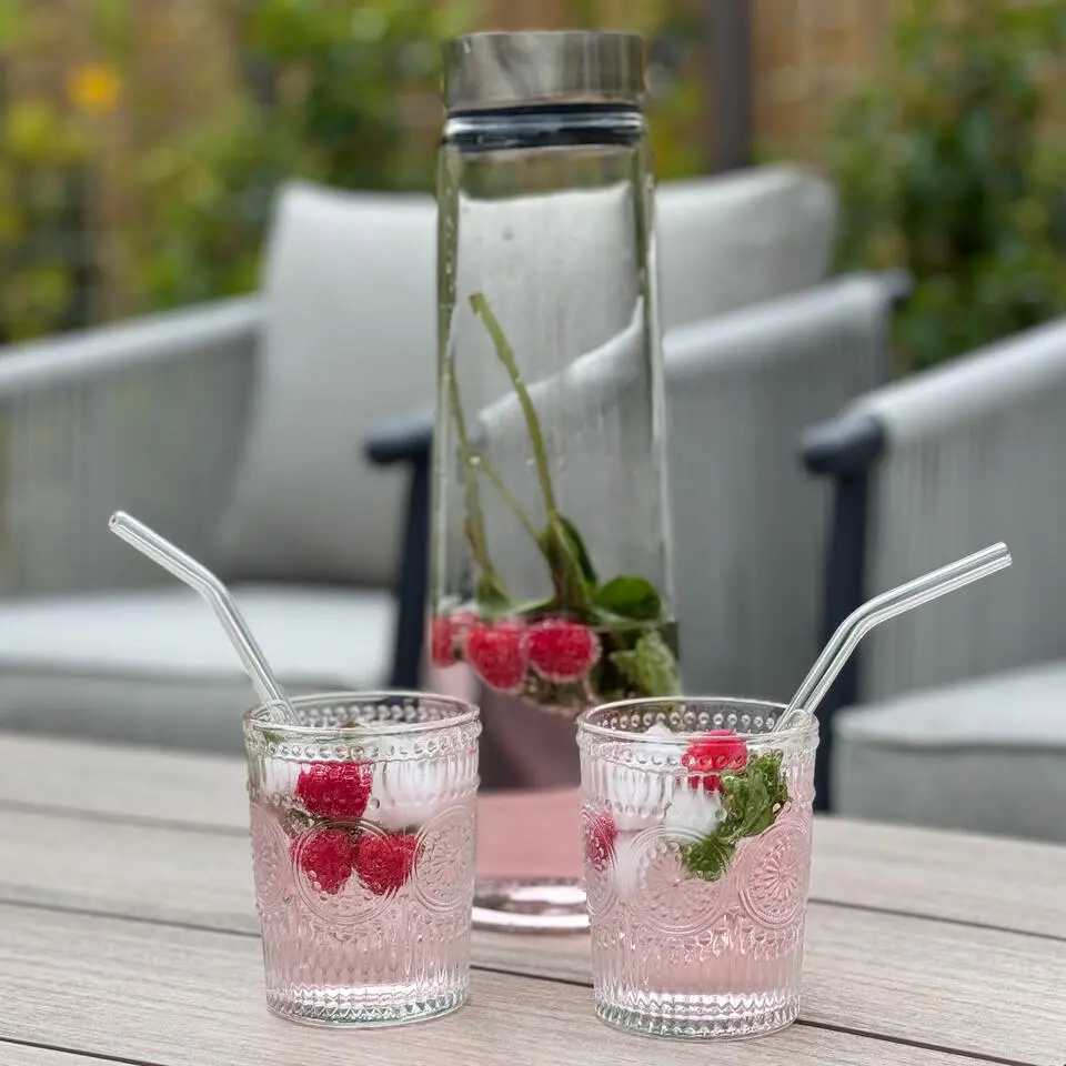 Krumble Waterglas vintage - 260 ml - Set van 6