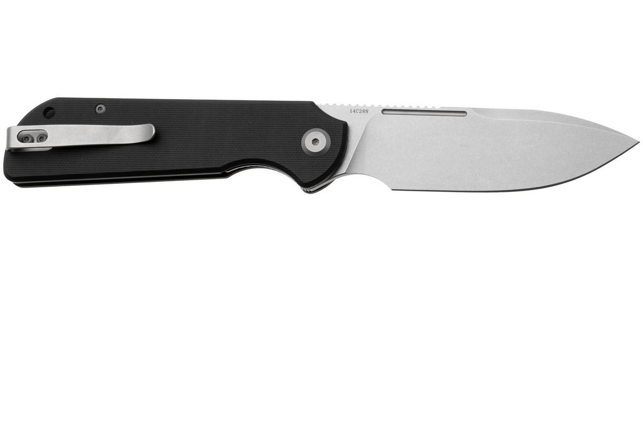 Eutektik Binary BIN-BSW-R Stonewashed 14C28N, Black G10, zakmes