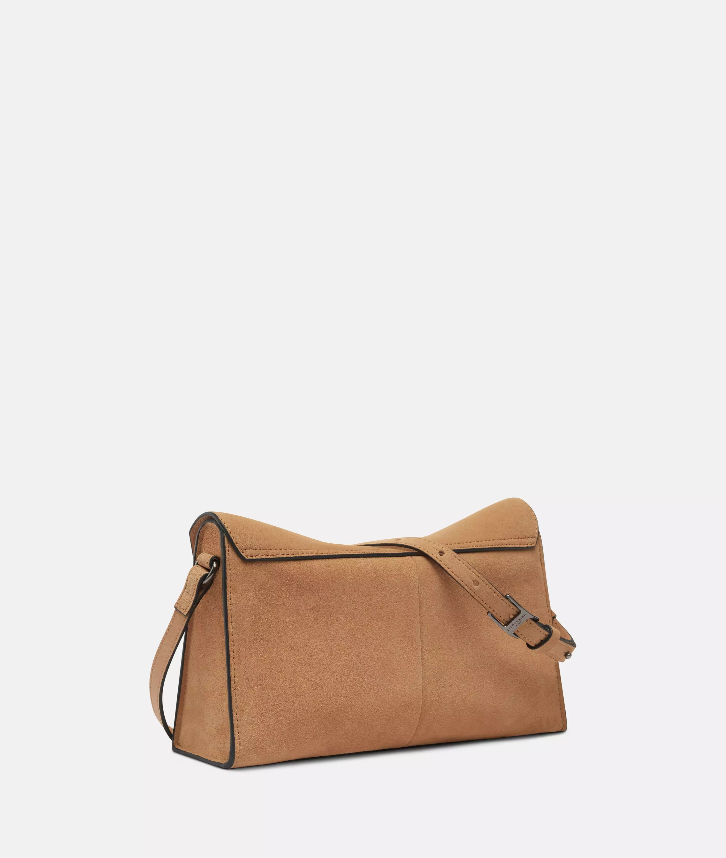 Lora Crossbody S Handy suede crossbody bag