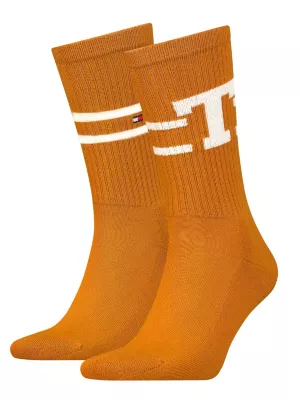 Pacote com 2 pares de meias bouclé com logotipo