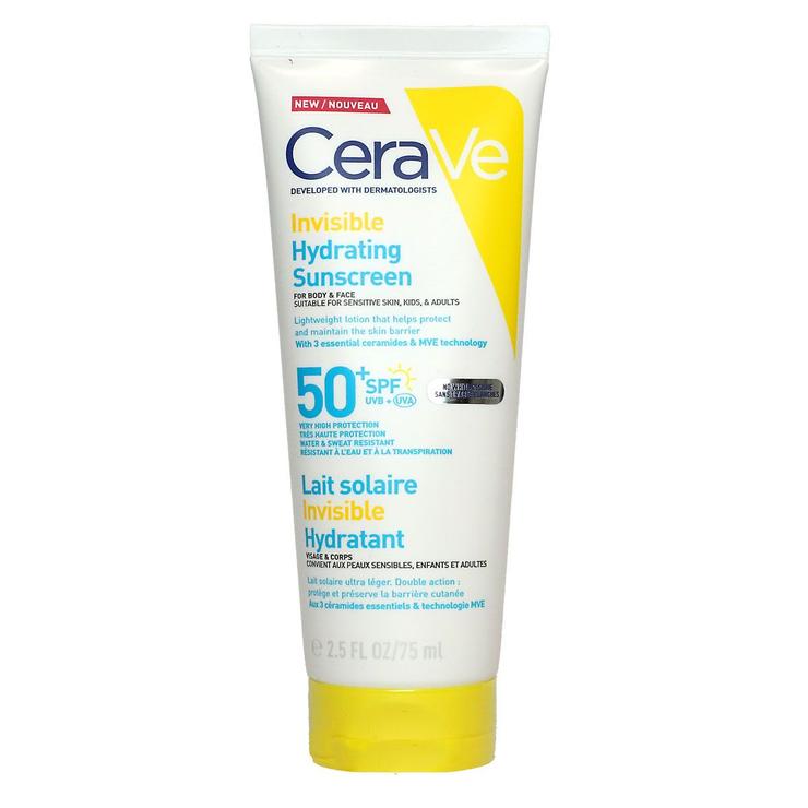 Invisible lait solaire hydratant SPF50+ 75ml