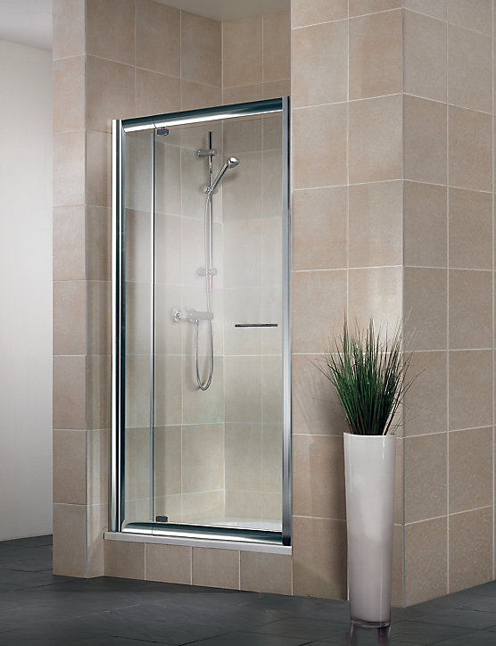 Porte de douche pivotante extens. 89-101 cm chromé, Schulte Vita