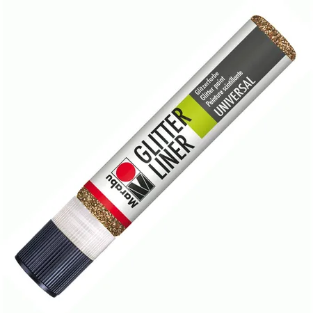 Marabu Glitter-Liner, nougat, 25 ml