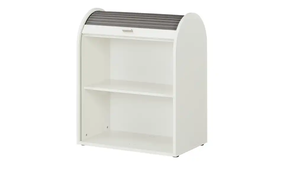 Jalousieschrank Euphrat 86 cm 69 cm Weiß, Graphit