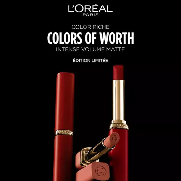 Batom em Lápis Matte Volume Intense da L'Oréal Paris, Cor: Colors of Worth nº 200 Laranja Stand Up, 1,8g