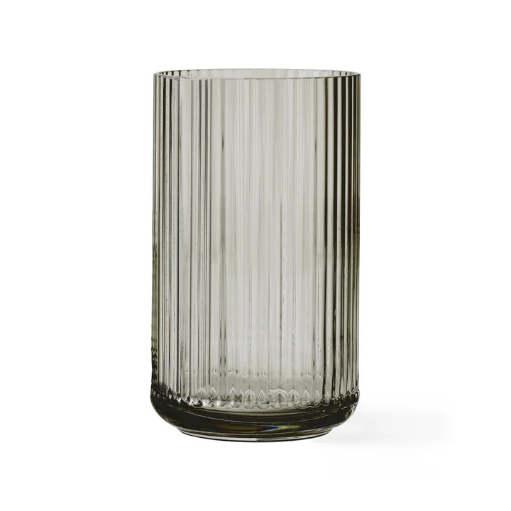 Lyngby Porcelæn - Glasvase H 25 cm, smoke