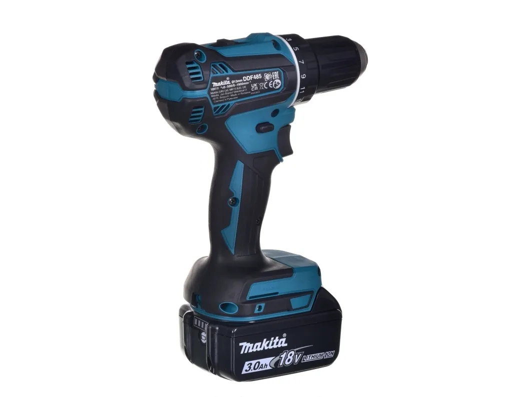 Makita DDF485RTJ - Bor/driver - ledningfri - 2-hastigheders - nøgleløs borepatron 13 mm - 50 N·m - 2 batterier (5,00 ah)- 18 V