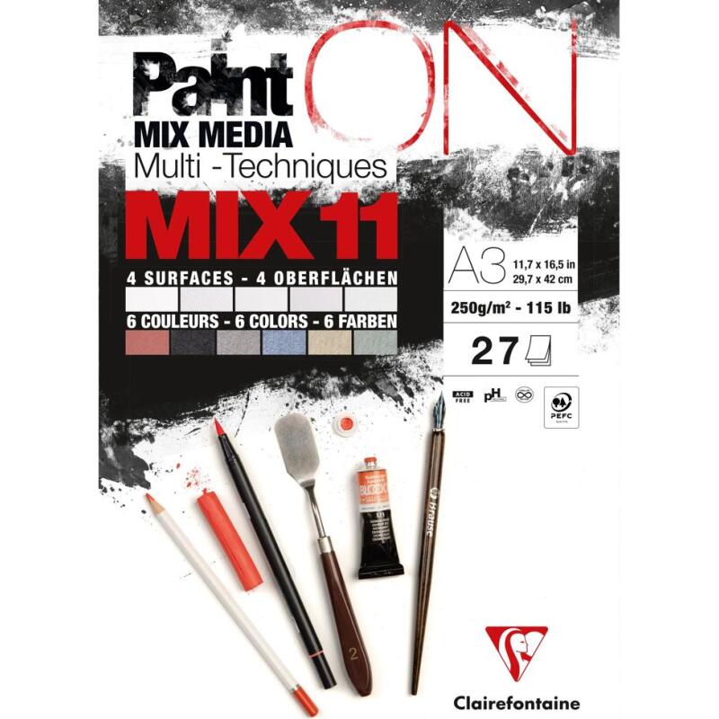 PaintON MIX11 bloc collé 27F A3 250g