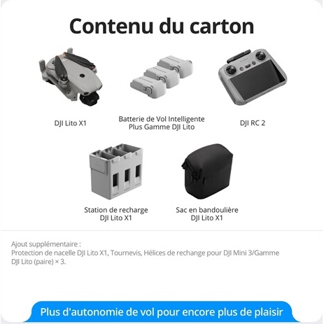 Drone Dji Lito X1 Fly More Combo Plus RC 2